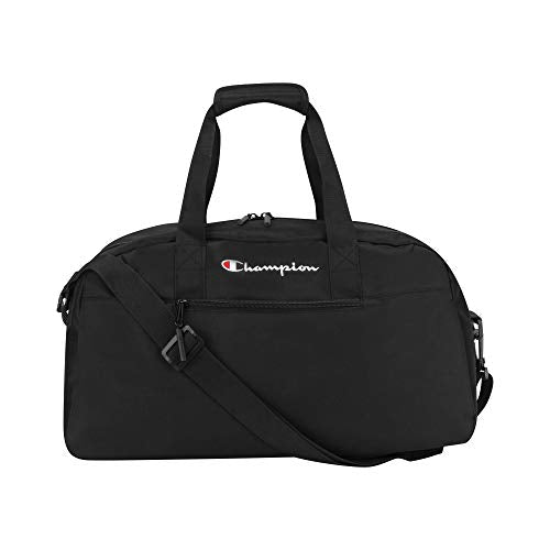 Champion Logo Duffel Bag - color: Black/Scarlet, size: One Size