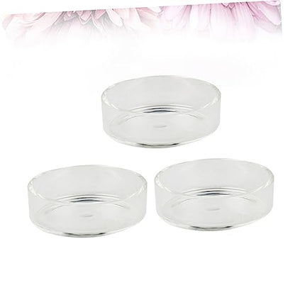 POPETPOP 5pcs Round Ornamental Shrimp Feeding Pot Fish Tank Shrimp Feeder Bowl Supplies