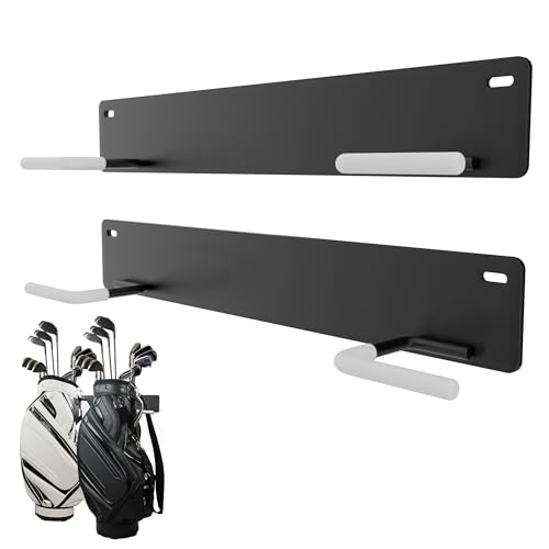 Blat Blat Golf Bag Organizer - Wall Mount Rack for Garage, Expand Storage Space - color: 2 pack