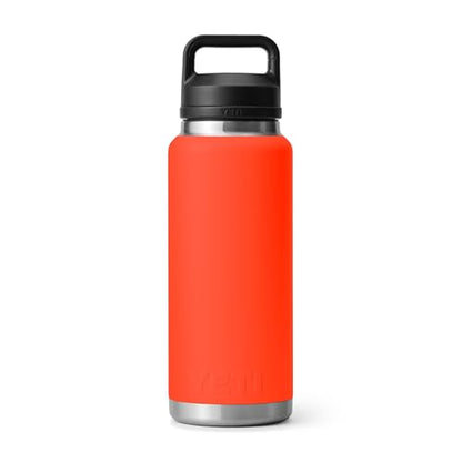 YETI Rambler 36 oz Bottle, Vacuum Insulated, Leakproof, Stainless Steel with Chug Cap - color: Solar Flare
