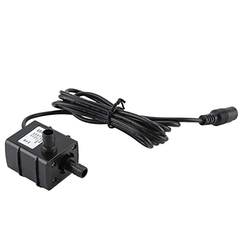 12 Volt Solar, Aquarium Water Pumps, Brushless Submersible Pump Dc12v 240l/H Ultra Quiet Brushless Motor Pump Mini Submersible Water Pump for Aquarium Fish Tank Hydroponic Fountains