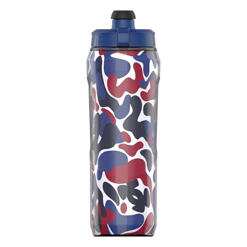 Under Armour 28oz Playmaker Squeeze Insulated 2 - Sports Water Jug, Leak Resistant for Baseball, Football & More, Royal Hypercamo - color: Royal Hypercamo
