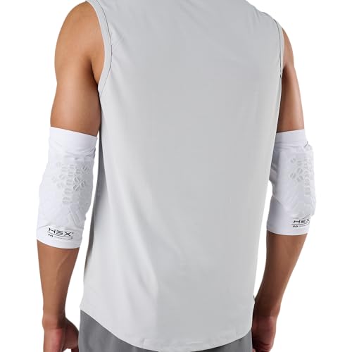 McDavid HEX Viz Knee / Elbow Pad Pair White/Grey S - color: NEW White, size: Small