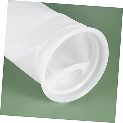 2pcs Sump Felt Sock Bag for Fish Tanks White Mesh Replacement for Mechanical Filtration Removes Food Organic Waste - size: 200um
