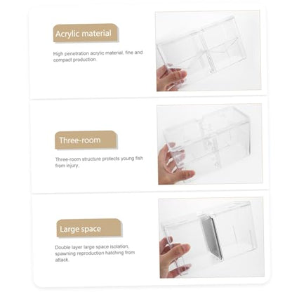 UPKOCH Fish Breeding Isolation Box Hatching Tank for Aggressive Injured Fish Shrimp Transparent Cover for Protection Material for Aquarium Use