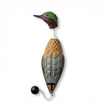 Ultimate Greenwing Teal Dog Training Dummy w/Rope – Retriever Bumper for Fetch, Scent & Blind Drills, Green-Winged Teal Duck
