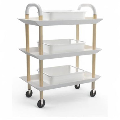 5-Pack Commercial Bus Tubs Box/Tote Box, White Plastic Storage Bin with Handles/Wash Basin Tub (8 Liter) - color: White, size: 8 Liter-White