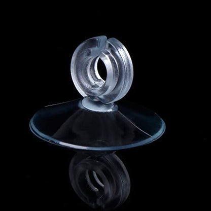 10-Pack Aquarium Suction Cups with Unremovable Clips 3cm Dia. Clear Soft Sucker for Fixing Fish for Tank Hose Suction Cup Clip Hot