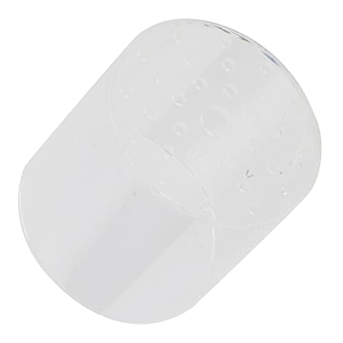 Acrylic Transparent Feeder Cover, Aquarium Feeding to Prevent Fish and Shrimp from Stealing Food, with Center Hole for Feeding Tube, for Reproduction and Safe Feeding in Fish (80mm) - size: 80mm