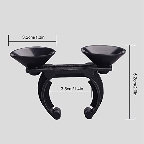 Aquarium Heater Suction Cup Clips, 2 Pieces 3.2cm Plastic Silicone, Strong Suction for Accurate Fixing in Fish Tanks