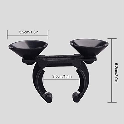 Aquarium Heater Suction Cup Clips, 2 Pieces 3.2cm Plastic Silicone, Strong Suction for Accurate Fixing in Fish Tanks