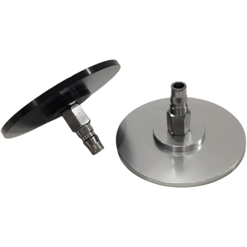 Vac-U-Lock Suction Cup Adapter Quick Connect Device Accessories for Cupping Machine Durable Aluminum 3.94 Inch Strong Suction Cups Compatible with Vac U Lock Systems Replacement Parts (Silver) - color: Silver