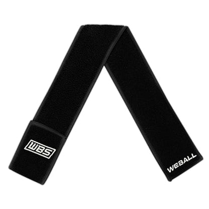 We Ball Sports Streamer Football Towel, Sports Towel with Hook and Loop Fastener to Clean Football Visor and Gloves (Black) - color: Black