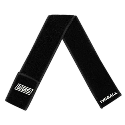 We Ball Sports Streamer Football Towel, Sports Towel with Hook and Loop Fastener to Clean Football Visor and Gloves (Black) - color: Black
