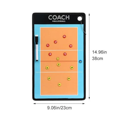 Volleyball Magnetic Tactic Board with Pen Volleyball Coaching Clipboard for Training Match Portable Volleyball Strategy Board