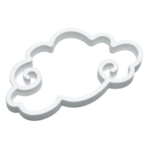 Fish Feeding Portals for Betta & Aquariums | Floating Food Rings & Breathing Windows (Cloud) (White) - color: White