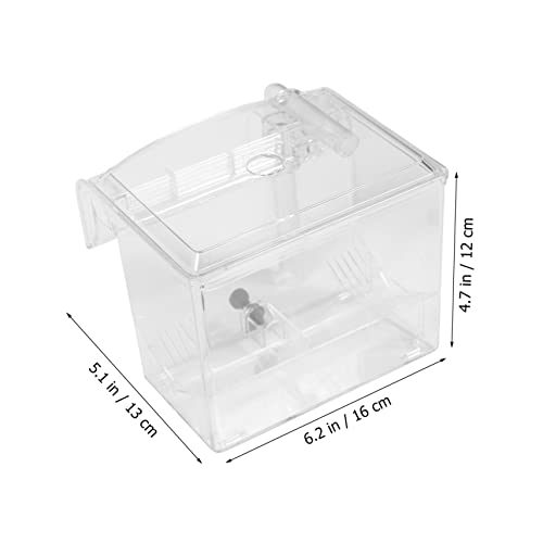 Toddmomy 1pc Fish Breeding Box Aquarium Isolation Case External Hanging Design for Breeding Acclimation Premium Fish Tank Accessory