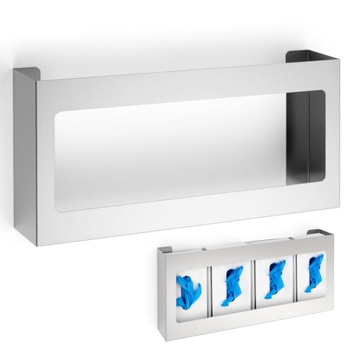 Blulu 1 Pack Wall Mounted Glove Box Holder, Stainless Steel Organizer