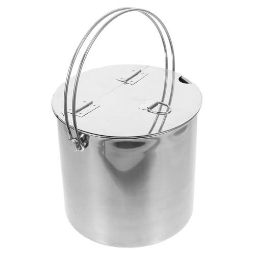 Portable Insulated Ice Bucket with Lid Multi-Function Wine Cooler for Parties and Outdoor Events Capacity Stainless Steel Drink Container