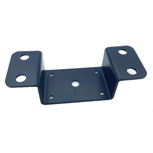 4 PCS Fit 2''x4'' Heavy Duty Trailer Stake Pocket Brackets, for Wood Lumber Uprights or Steel Stake Posts Holes for Mounting Flat Beds and Trucks, Black