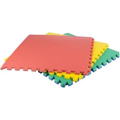 Stalwart EVA Foam Mat Tiles, Multicolor, 4-Pack