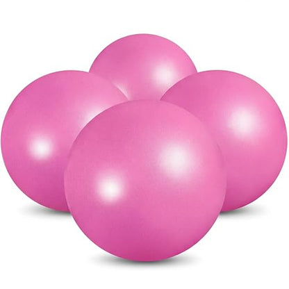 Aoriher 10 Pcs Small Pilates Ball Bulk 9 Inch Mini Yoga Ball - color: Solid Pink