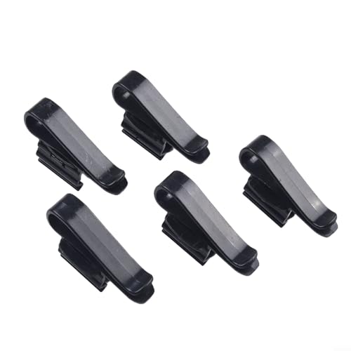 5Pcs Aquarium Hose Holder Clips, ABS Fish Tank Water Pipe Clamp Mounting for 8-16mm Diameter Tubing, Secure Grip Fixture for Aquarium Maintenance(black) - color: black