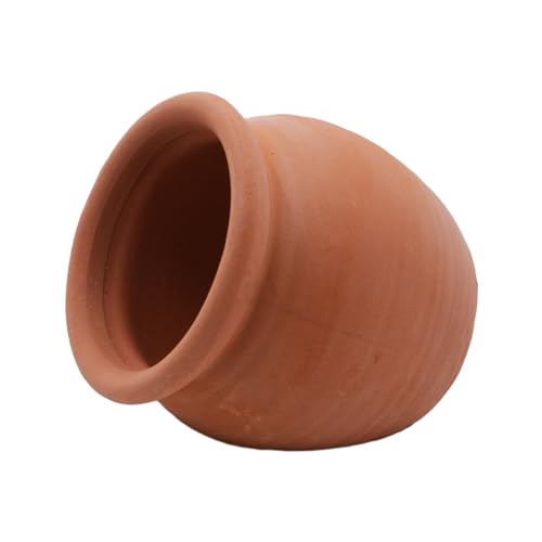 AnRui Betta Fish Tank Decor Ceramic Jar Aquarium Accessories Decorations Cute Clay Pot Hideout Cave Ornaments for Small Fish, Shrimp, Cichlid to Play Hide Breed, Small