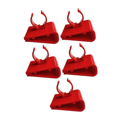 5 Pieces Soft Holders,Aquarium Hose Clips,Fish Tank Holder,Red Fixing Bracket Water Fixing Clamps, Style B - size: STYLE B