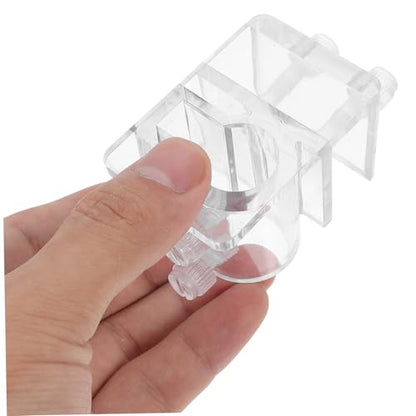 Acrylic Aquarium Hose Clamp Holder Sturdy Water Pipe Fixator for Easy Water Changes Practical Design for Fish Tank Maintenance Sleek Look Quick Setup