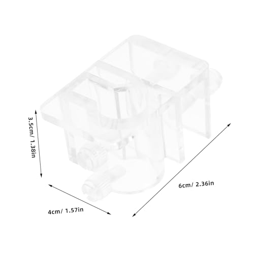 UKCOCO Aquarium Dosing Pump Hose Holder Sturdy Acrylic Tube Clamp Easy Install for Fish Tank Water Pipe