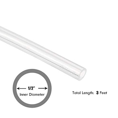 Food Grade Silicon Tubing 12MM(1/2") ID x 16MM(5/8") OD 3 Feet High Temp Pure Silicone Hose Tube for Home Brewing Winemaking - size: 1/2" ID x 5/8" OD, style: 3 Feet