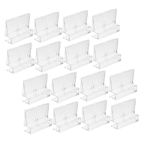 BESPORTBLE 32pcs Acrylic Aquarium Lid Clips Fish Tank Cover Bracket Easy Install Rimless Tank Support High Strength Clips for Fish Aesthetic
