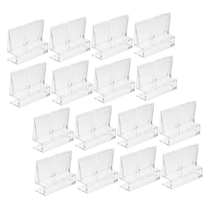 BESPORTBLE 32pcs Acrylic Aquarium Lid Clips Fish Tank Cover Bracket Easy Install Rimless Tank Support High Strength Clips for Fish Aesthetic