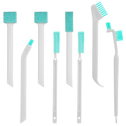 8 Pcs Small Household Cleaning Brushes, Small Cleaning Brush Tight Spaces Deep Detail Crevice Cleanings Tool Set 8 in 1 Detail Tiny Scrub Cleaner Brush for Holes Corner Space Keyboard Bottle Tile