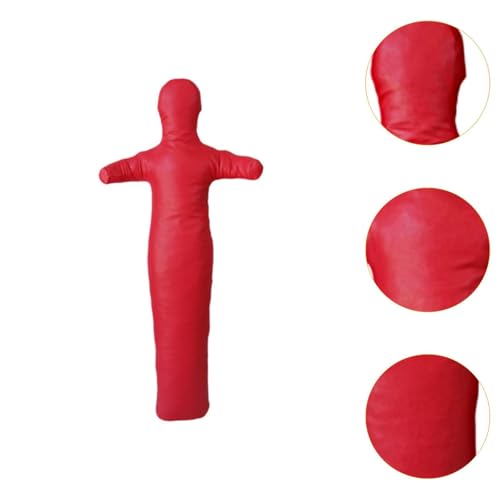 Unfilled Practice Dummy for Karate Sanda, 150cm (59 inch) Grappling Dummy Cover, PU Material, Versatile Boxing MMA Training Equipment
