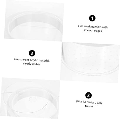 BESPORTBLE Floating Acrylic Fish Tank Breeding Box with Lid Transparent Aquarium Isolation Container for Small Fish Fry Water Permeable Incubator Holder