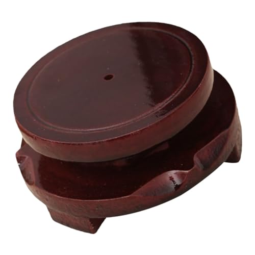 Round Rotating Display Stand for Mini Plants and Decor Sturdy Base for Indoor Gardens Tabletop Showcase and Home Decoration Rustic Table Stand for Display