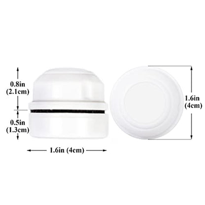 Betta Tank Cleaner Magnet, Nano & Small Fish Tank Stain Scrubber, Magnetic Floating Glass Aquarium Cleaner, Fresh and Marine Water Cleaning Magnet, Aquarium Supplies, 1.5", White Plastic
