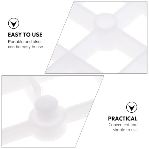 ibasenice 2pcs Aquarium Filter Plates Plastic Tank Dividers Wear-Resistant Gravel Boards for Undergravel Filters Fish Tank Bottom Separation White