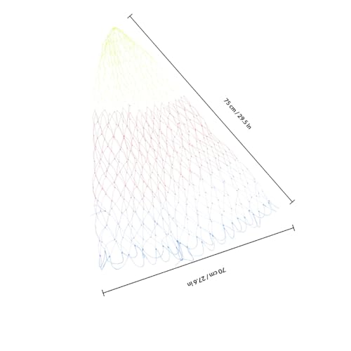 2pcs Fishing Net Landing Net Catch Net Fishing Replacement Bag Net Fishing Tackles Landing Mesh Basket