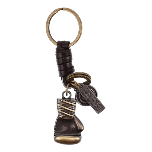 Happyyami Stylish Boxing Glove Keychain Pendant Durable and Metal Keyring Ornament Women Accessory for Car Keys and Handbags Unique