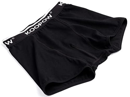 KOOPOW Youth Boys Compression Shorts with Soft Protective Athletic Cup - color: 0205-black Camo(2-pack), size: Large
