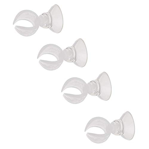 Aquarium Heater Clip Holder Aquarium Tube Clip Suction Cup Clip, 4 Pieces (Clip Inner diam:0.69")