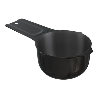 Color Up ½ Cup Measuring Cup (120 ml) – Premium Black Stainless Steel, Accurate for Wet & Dry Ingredients, Embossed Markings, Easy-Pour Spouts, Dishwasher-Safe, Kitchen Essential - size: 1/2 Cup (120 ml) Black