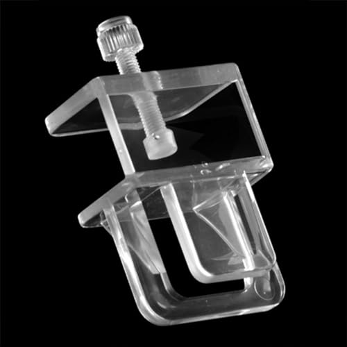 6 Pcs Aquarium Net Clip Fish Tank Anti Jumping Net Clip Tank Screen Net Holders Easy to Install Office Parts Replacement Home Pets Supplies Fixer Holder Acrylic Fixed Clip Aquarium Accessories
