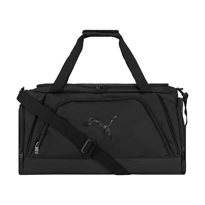 PUMA Accelerator Duffel Bag with Removable Strap & Shoe Pocket - color: Black