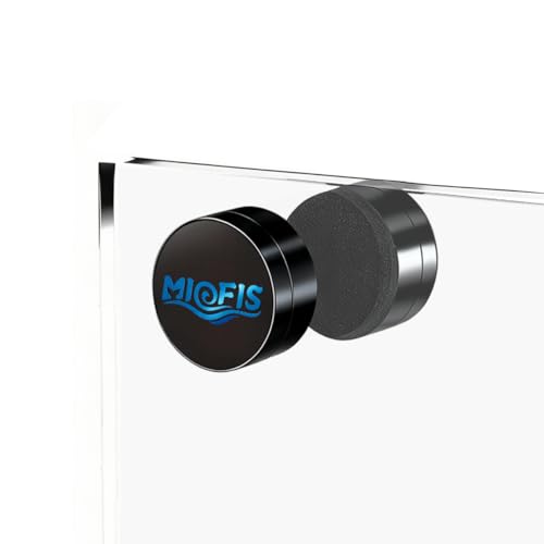 Magnetic Aquarium Cleaner, N52 Strong Magnet Algae Scraper for Fish Tank Glass, Ultra-Thin 0.55" Coral Safe, Fits 0.35" Glass 40 Gallon, Freshwater Marine (Not Acrylic) (Nano)