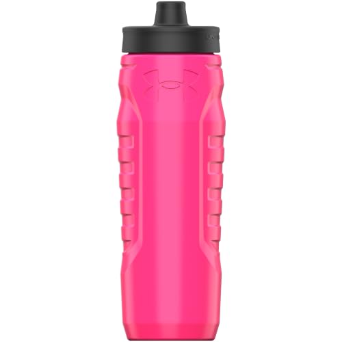 Under Armour 32oz Sideline Squeeze Bottle Hot Pink - color: Penta Pink