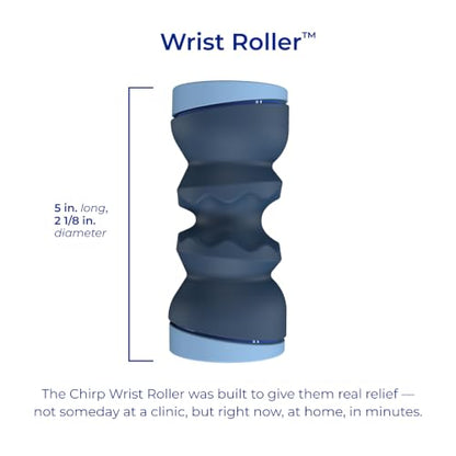Chirp Wrist Roller & Forearm Strengthener 1lb Weighted Grip Trainer | Weighted Wrist and Forearm Roller, Grip Strength Trainer, 4-in-1 Massage and Recovery Tool, 1 lb Weighted